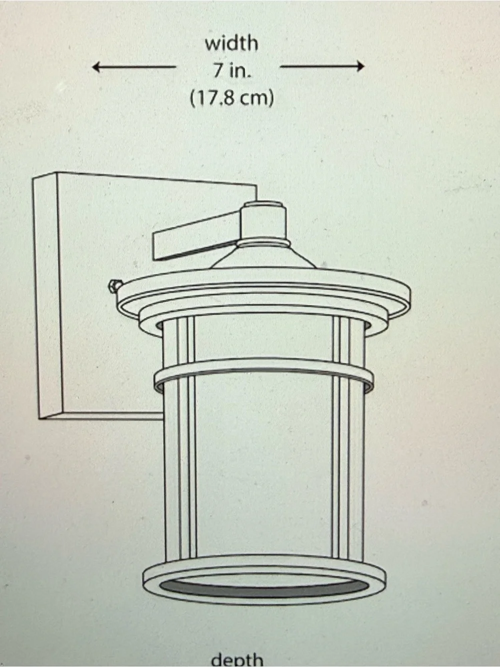 Home Decorators Westbury Collection Medium Exterior LED Wall Lantern